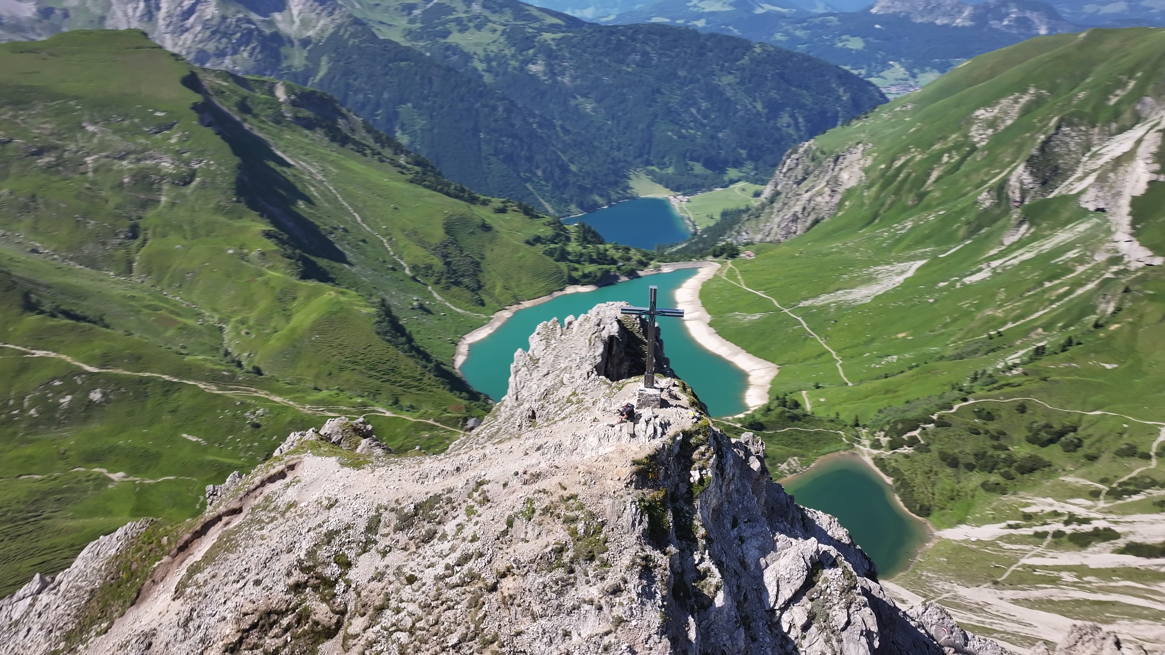 Klettersteig Lachenspitze Drohne 051